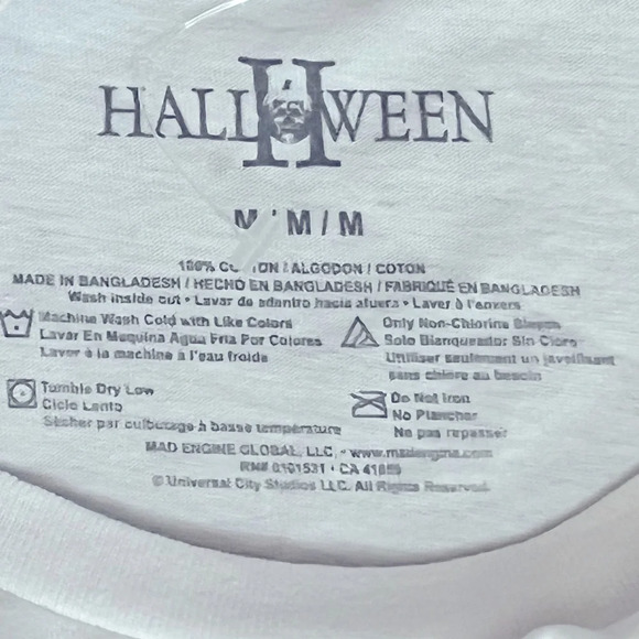 Halloween II Short Sleeve T Shirt Michael Myers Slay All Day Mens Medium NWOT - Picture 4 of 6